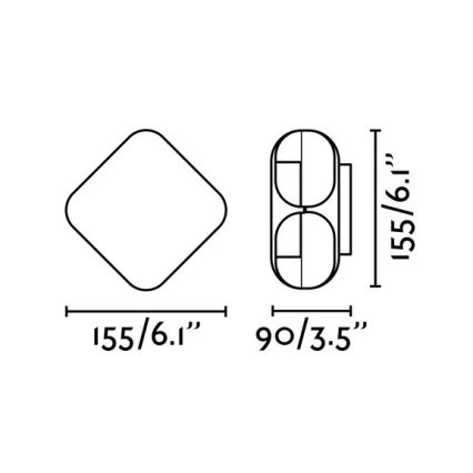 FARO 71212 - Luz de parede LED de exterior BU-OH LED/12W/230V IP65
