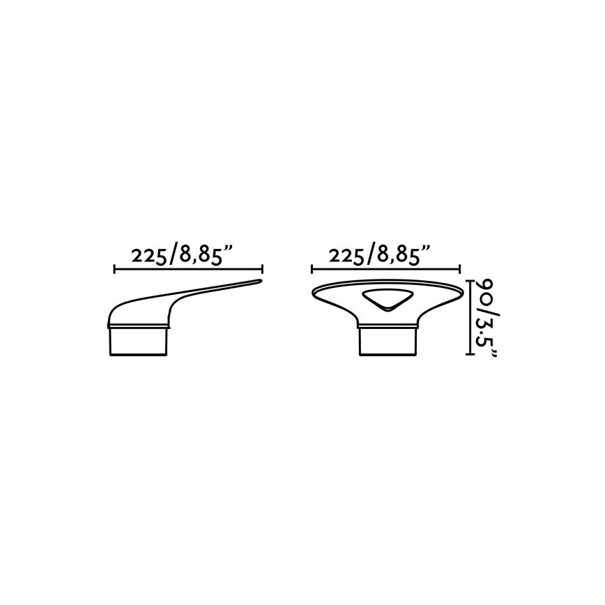 FARO 71223 - Luz de parede LED de exterior LOTUS LED/18W/230V IP65