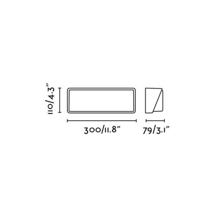 FARO 71537 - Luz de parede LED de exterior HALF 1xLED/20W/230V IP65