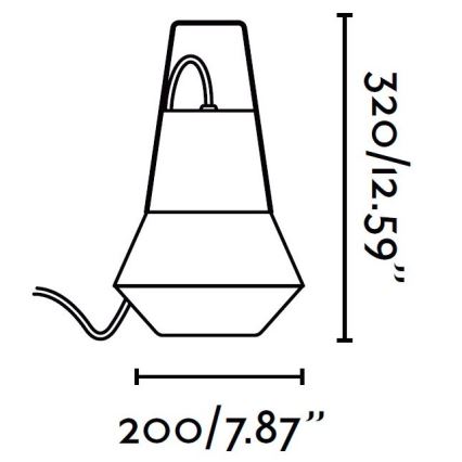 FARO 71562 - Luz pendente de exterior CAT 1xE27/20W/230V IP54