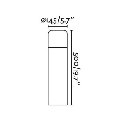FARO 75604 - Candeeiro LED de exterior MUGA LED/9W/230V IP65