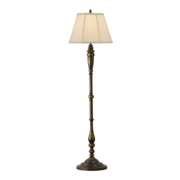 Feiss - Candeeiro de chão LINCOLNDALE 1xE27/60W/230V bronze/bege