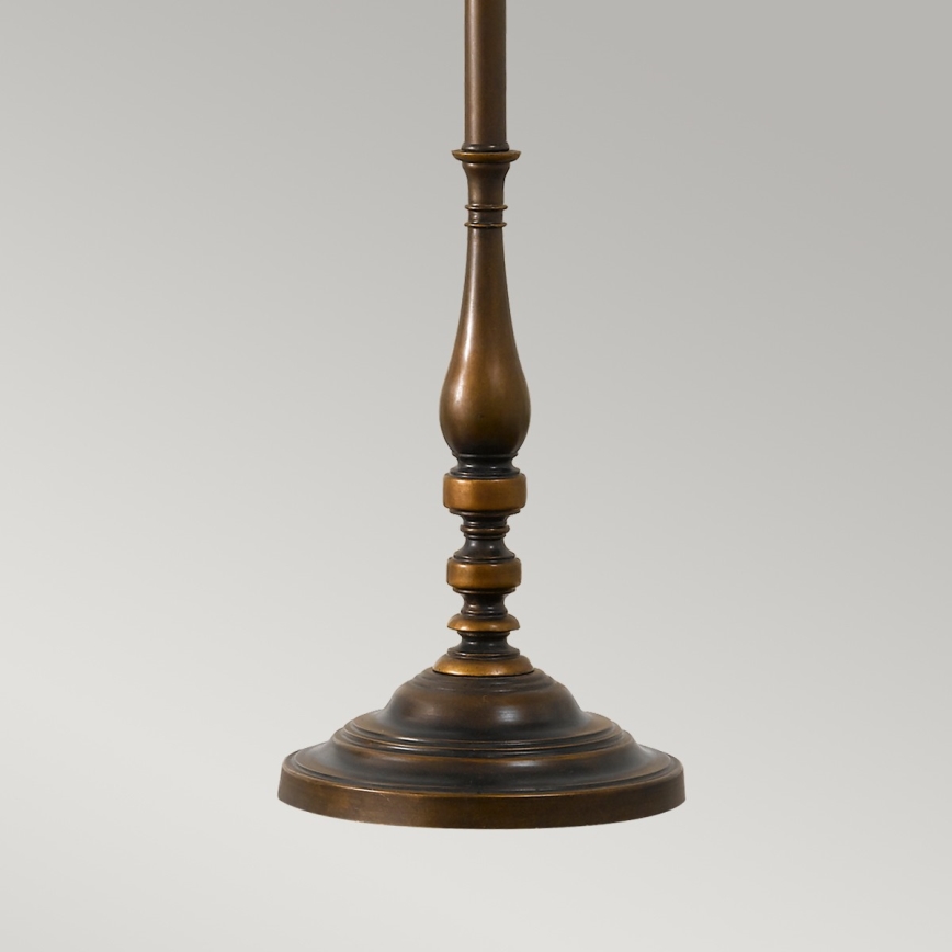 Feiss - Candeeiro de chão LINCOLNDALE 1xE27/60W/230V bronze/bege