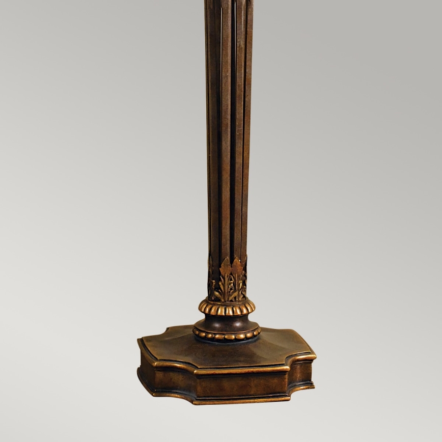 Feiss - Candeeiro de chão OPERA 1xE27/100W/230V bronze/bege