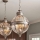 Feiss - Candeeiro suspenso ADAMS 3xE14/60W/230V bronze