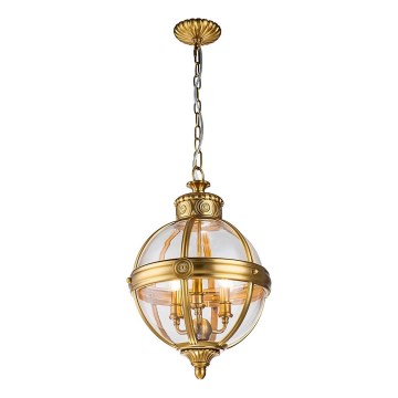 Feiss - Candeeiro suspenso ADAMS 3xE14/60W/230V dourado