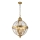 Feiss - Candeeiro suspenso ADAMS 4xE14/60W/230V dourado