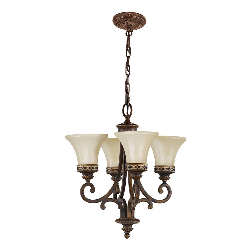 Feiss - Candeeiro suspenso DRAWING ROOM 4xE27/60W/230V
