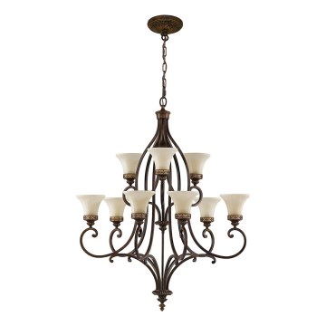 Feiss - Candeeiro suspenso DRAWING ROOM 9xE27/60W/230V