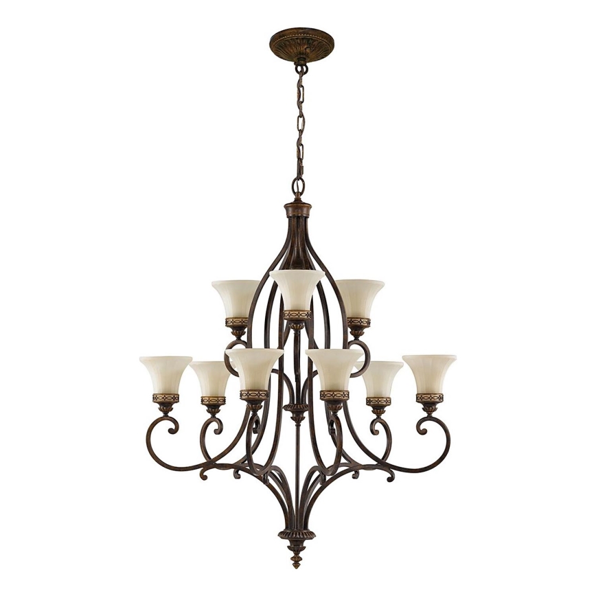 Feiss - Candeeiro suspenso DRAWING ROOM 9xE27/60W/230V