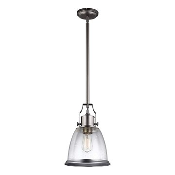Feiss - Candeeiro suspenso HOBSON 1xE27/60W/230V prateado