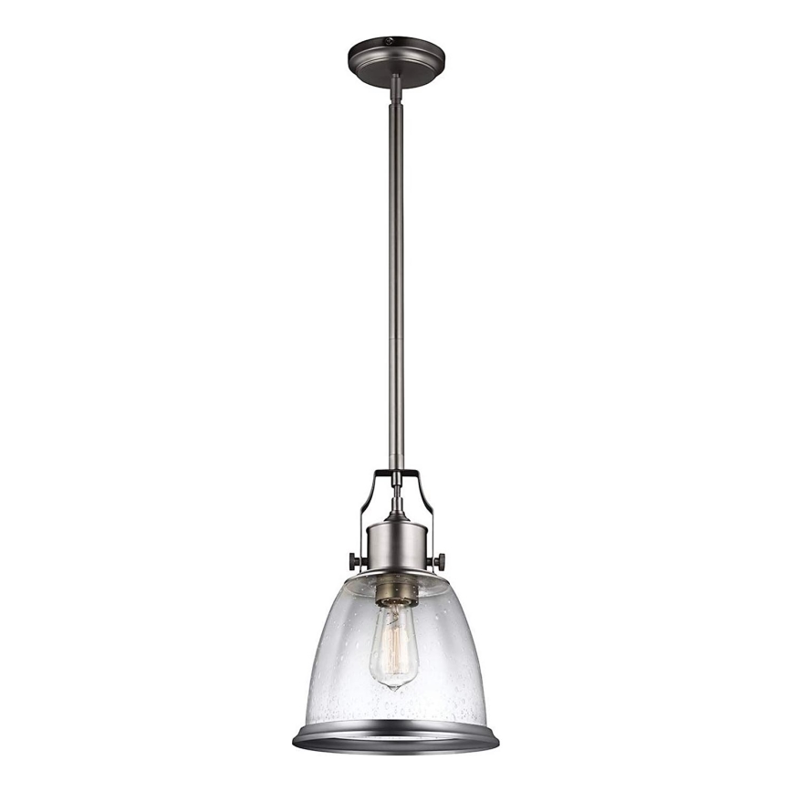Feiss - Candeeiro suspenso HOBSON 1xE27/60W/230V prateado
