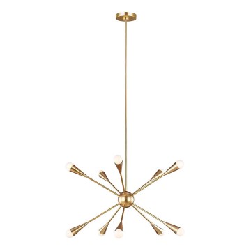 Feiss - Candeeiro suspenso LED JAX 10xG9/3W/230V dourado