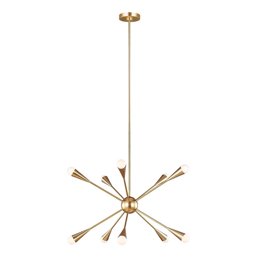 Feiss - Candeeiro suspenso LED JAX 10xG9/3W/230V dourado