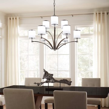 Feiss - Candeeiro suspenso PROSPECT PARK 9xE27/60W/230V