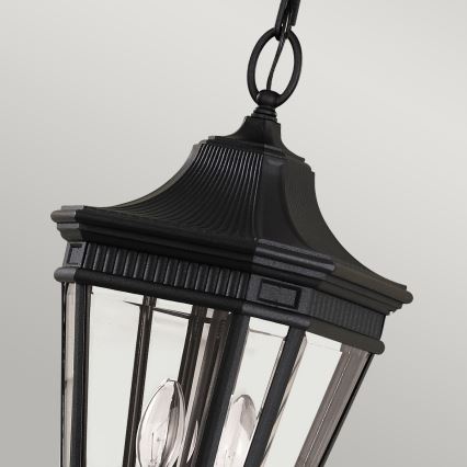 Feiss - Candelabro suspenso exterior COTSWOLD LANE 2xE14/60W/230V IP23 preto