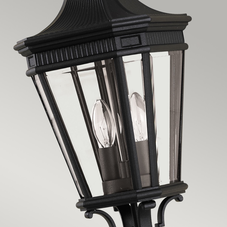 Feiss - Candelabro suspenso exterior COTSWOLD LANE 2xE14/60W/230V IP23 preto