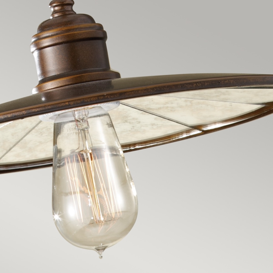 Feiss - Candelabro suspenso URBAN RENEWAL 1xE27/60W/230V bronze