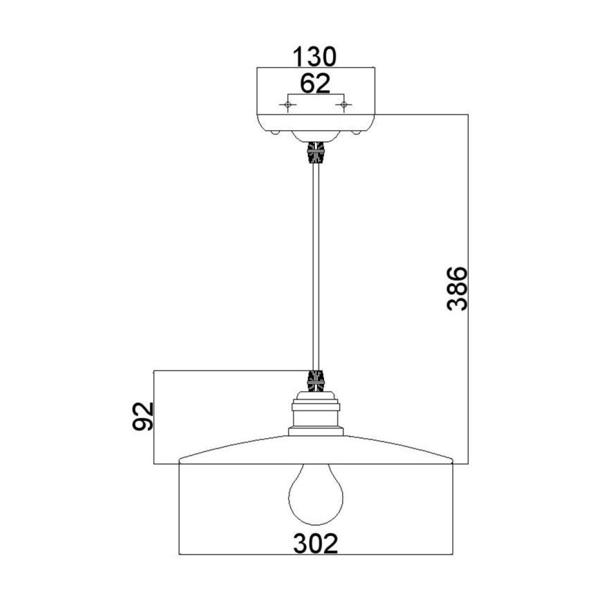 Feiss - Candelabro suspenso URBAN RENEWAL 1xE27/60W/230V bronze