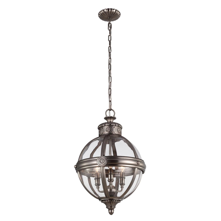 Feiss - Candeeiro suspenso ADAMS 3xE14/60W/230V bronze