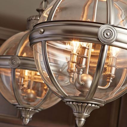 Feiss - Candeeiro suspenso ADAMS 3xE14/60W/230V bronze