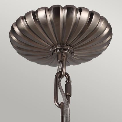 Feiss - Candeeiro suspenso ADAMS 3xE14/60W/230V bronze