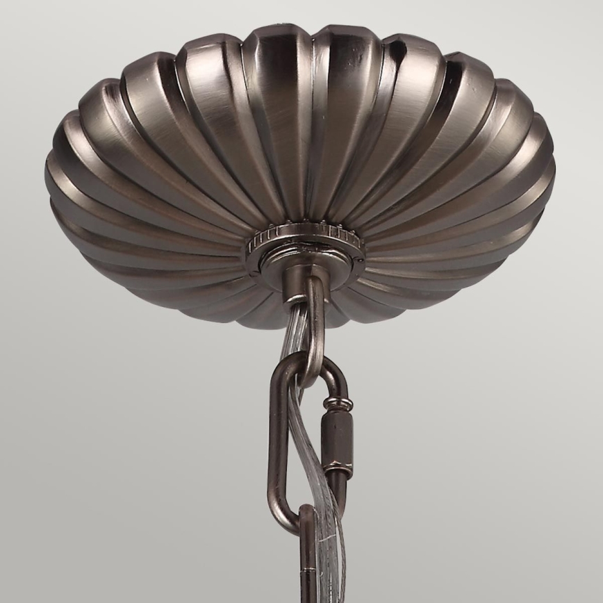 Feiss - Candeeiro suspenso ADAMS 3xE14/60W/230V bronze