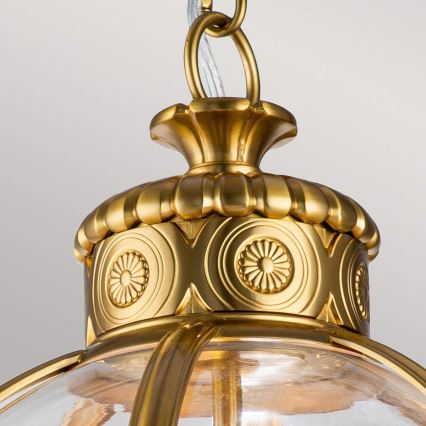 Feiss - Candeeiro suspenso ADAMS 3xE14/60W/230V dourado
