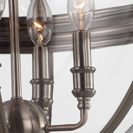 Feiss - Candeeiro suspenso ADAMS 4xE14/60W/230V bronze
