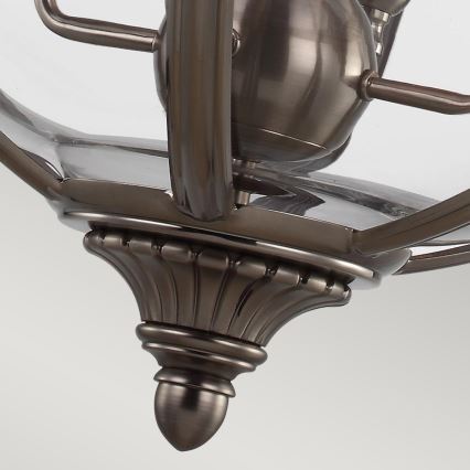 Feiss - Candeeiro suspenso ADAMS 4xE14/60W/230V bronze
