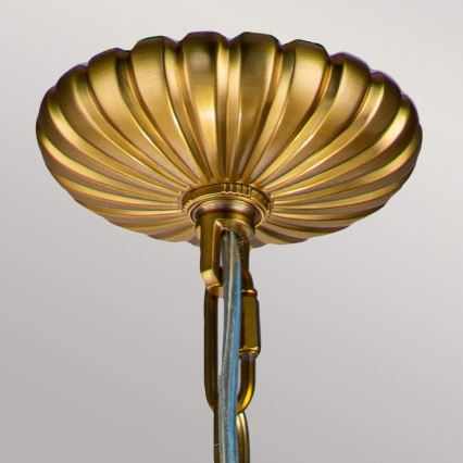 Feiss - Candeeiro suspenso ADAMS 4xE14/60W/230V dourado