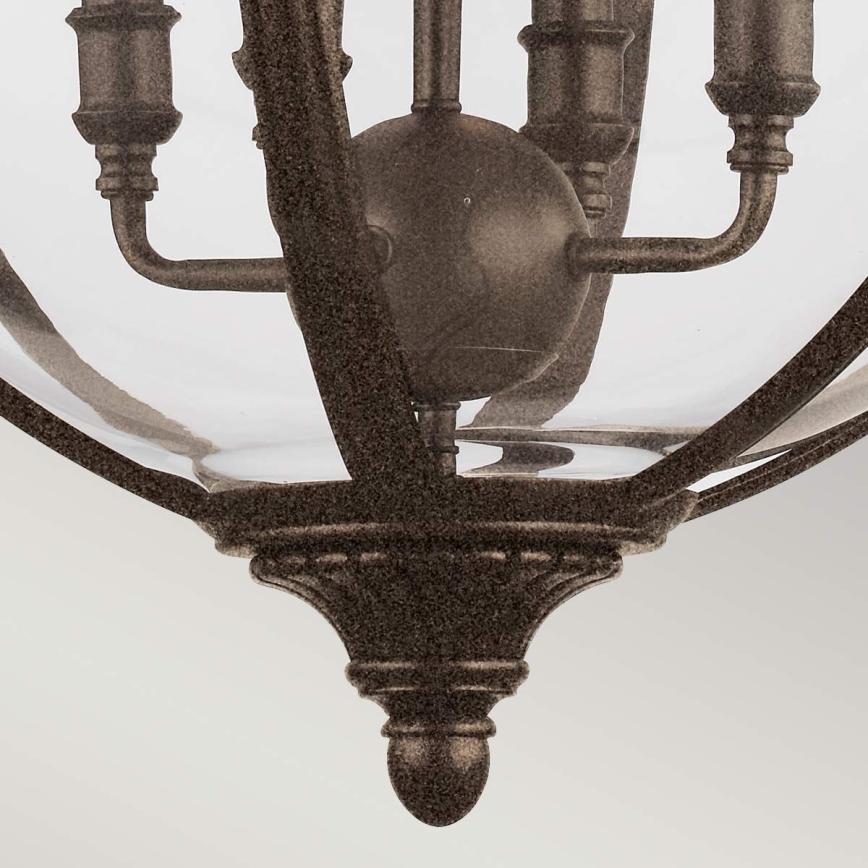 Feiss - Candeeiro suspenso ADAMS 4xE14/60W/230V bronze