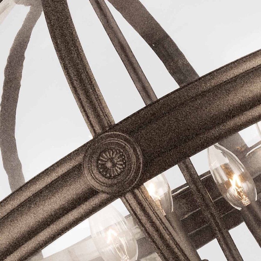Feiss - Candeeiro suspenso ADAMS 4xE14/60W/230V bronze