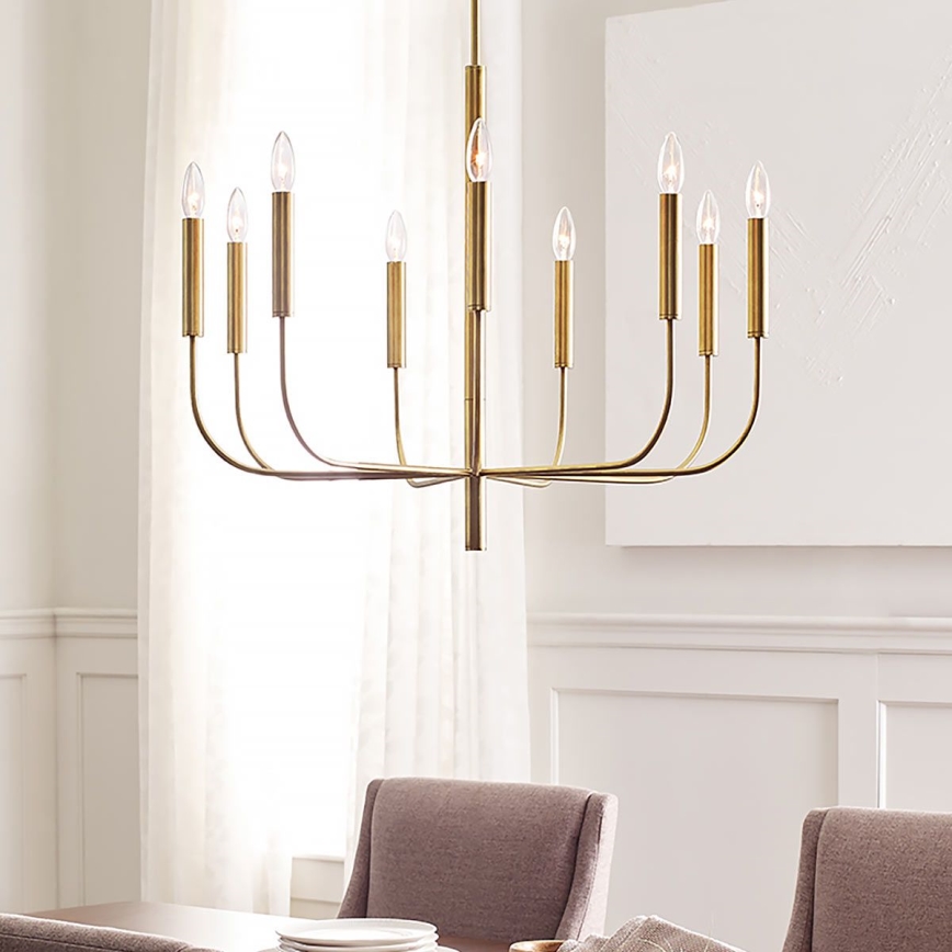 Feiss - Candeeiro suspenso BRIANNA 9xE14/60W/230V