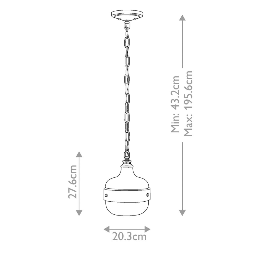 Feiss - Candeeiro suspenso CADENCE 1xE27/75W/230V