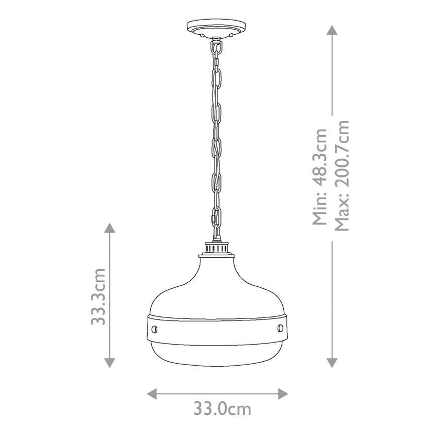 Feiss - Candeeiro suspenso CADENCE 2xE27/75W/230V