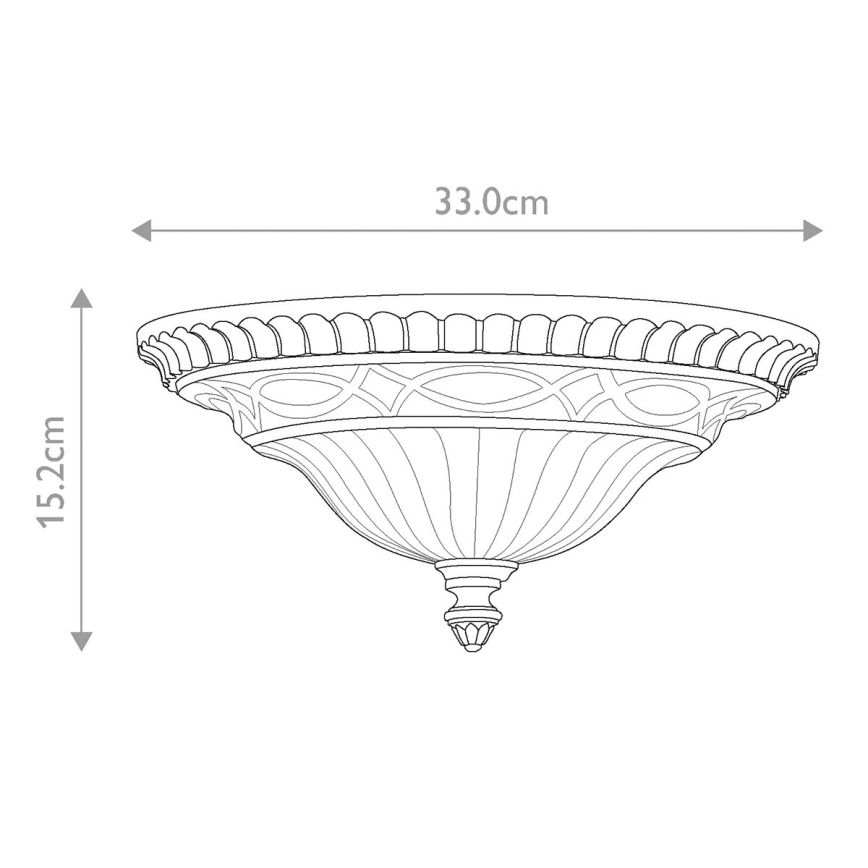 Feiss - Iluminação de teto DRAWING ROOM 2xE27/60W/230V