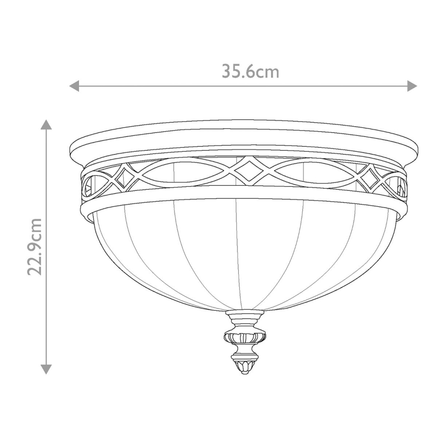 Feiss - Iluminação de teto DRAWING ROOM 3xE27/60W/230V