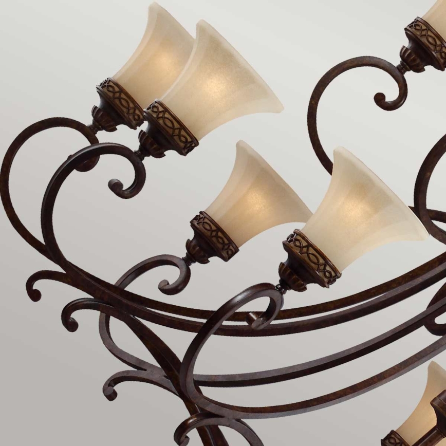 Feiss - Candeeiro suspenso DRAWING ROOM 18xE27/60W/230V