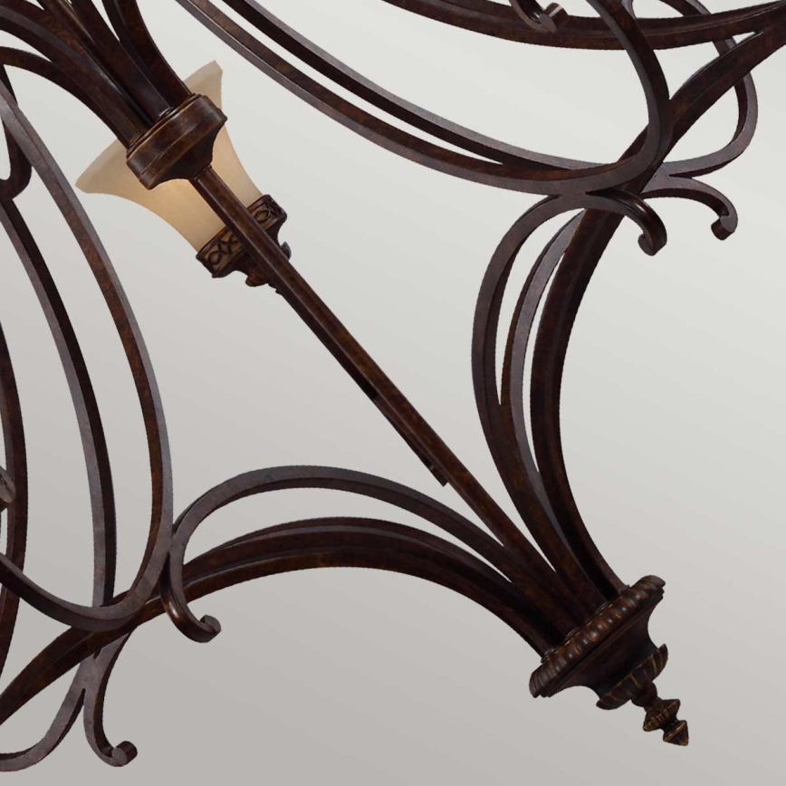 Feiss - Candeeiro suspenso DRAWING ROOM 18xE27/60W/230V