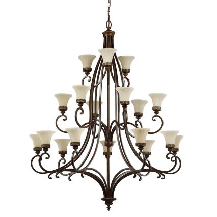 Feiss - Candeeiro suspenso DRAWING ROOM 18xE27/60W/230V