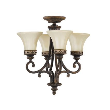Feiss - Candeeiro suspenso DRAWING ROOM 4xE27/60W/230V