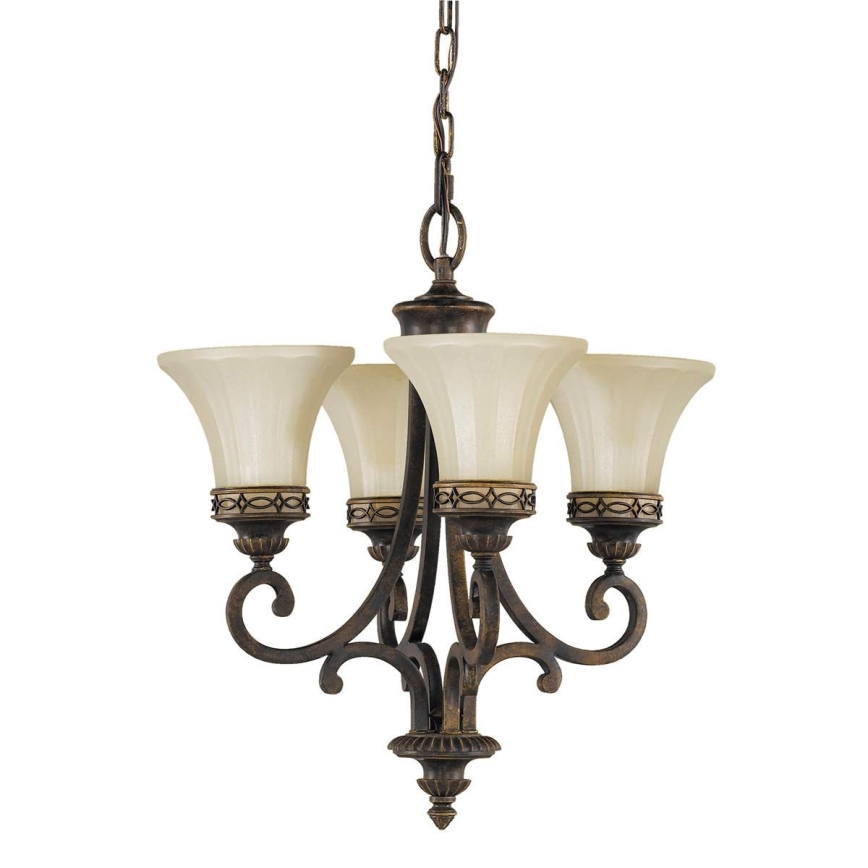 Feiss - Candeeiro suspenso DRAWING ROOM 4xE27/60W/230V