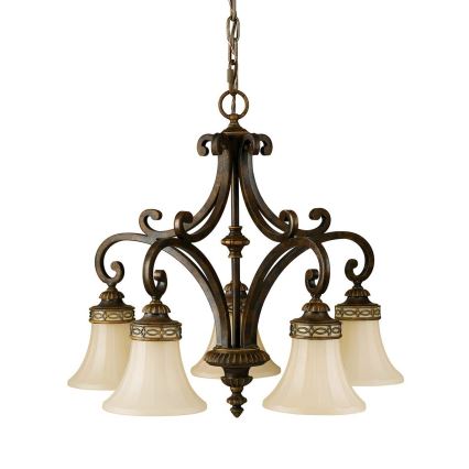 Feiss - Candeeiro suspenso DRAWING ROOM 5xE27/60W/230V