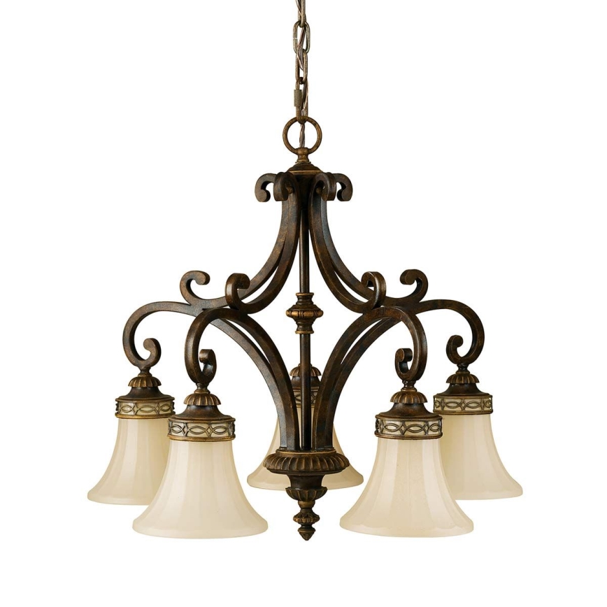 Feiss - Candeeiro suspenso DRAWING ROOM 5xE27/60W/230V