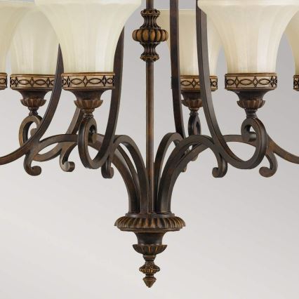 Feiss - Candeeiro suspenso DRAWING ROOM 6xE27/60W/230V