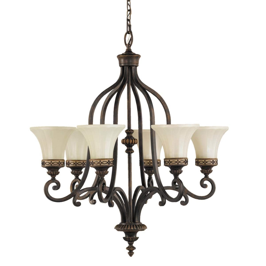 Feiss - Candeeiro suspenso DRAWING ROOM 6xE27/60W/230V