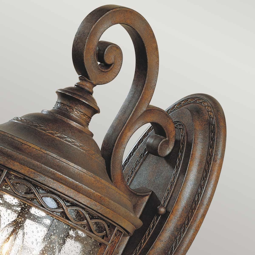 Feiss - Iluminação de parede exterior ENGLISH BRIDLE 3xE14/60W/230V IP44