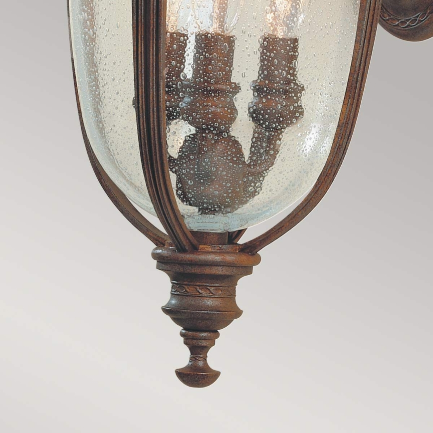 Feiss - Iluminação de parede exterior ENGLISH BRIDLE 3xE14/60W/230V IP44