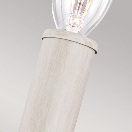 Feiss - Aplique de parede HARTSVILLE 1xE14/40W/230V bege/castanho